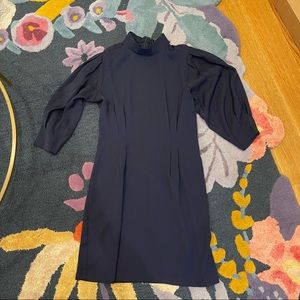 Forever 21 navy blue high neck mini dress